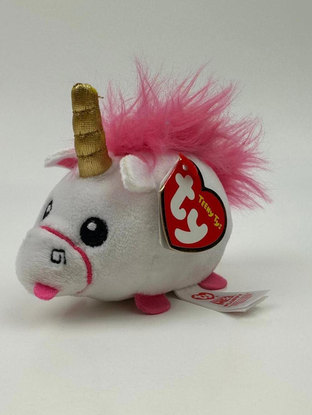 Ty Stackables Teeny Tys “Fluffy” the White and Pink Unicorn (4 inch)